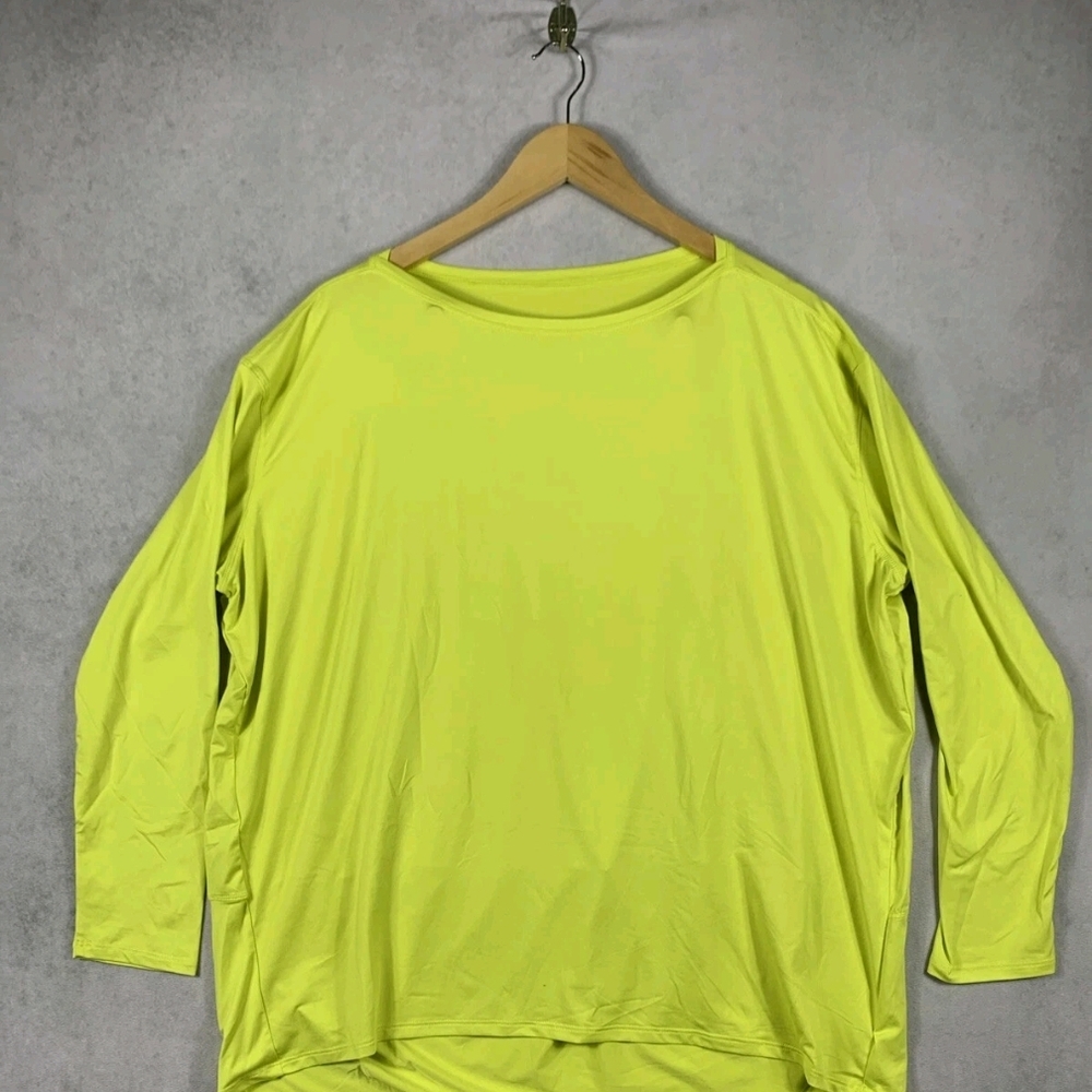 CRZ YOGA Womens UPF 50+ Lightweight Long Sleeve Workout Shirts XL Yellow